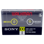 SONY WALKMAN 100 Cr02 Type II Chrome  Blank Audio Cassette Tape  New and Sealed