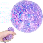 Stressbollar, Squishy Ball (Lila), Klämboll, Fidgetleksaker Anti Stressboll, Klämboll Stress Ångestlindring Dekompressionsboll Leksak för äldre barn