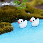 10pcs Mini Animal Miniature Figurine Plant Pots Fairy White Duck