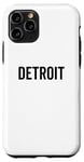 Coque pour iPhone 11 Pro Detroit Classic Retro City, ville natale de Detroiter, Michigan