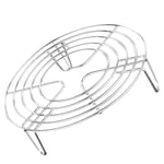 Hemoton Round Cooking Cooling Rack Stainless Steel Round Rack for Cooking Cooling Steaming Baking Fit Air Fryer Stockpot Pressure Cooker