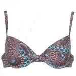 Esprit Fraser Beach Padded Bra Bikini Turkos Mönster B 80 Dam