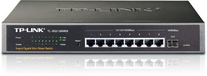 TP-Link Switch Web manageable Gigabit 1mGBiC 8 ports