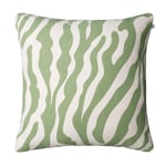 Chhatwal & Jonsson - Zebra Cushion 50x50 cm Sage / Off White - Prydnadskuddar och kuddfodral - Grön,Vit