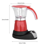 300ml/6 Cups 480W Electric Moka Pot Detachable Kitchen Stovetop Coffee Maker