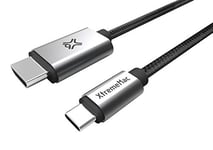 XtremeMac Adaptateur USB Type-C Type-C USB-C vers HDMI Cable - 1M - Space Grey