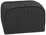 RITZ Polyester/Cotton Quilted Four Slice Toaster Appliance Cover, Dust and Fingerprint Protection, Machine Washable, Black