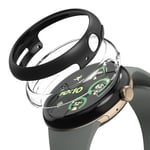 Ringke Google Pixel Watch 3 41mm Tunt skal (2-pack), Matte Black & Clear