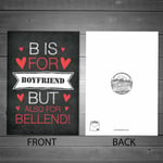 Funny Anniversary Valentines Day Card For Boyfriend Rude Card For Him Hilarious