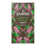 Pukka Teas Organic Peppermint & Licorice - 20 Teabags x 4 Pack