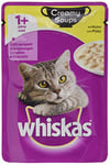 whiskas Creamy Soups 1+ Cat Food Wet Food for a Healthy Coat - Wet Food in Various Flavours