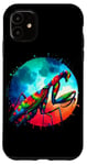 Coque pour iPhone 11 Cool Graphic Tie Dye Lunettes de soleil Mantis Illustration Art