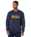 Fjallraven Homme Fjällräven Logo Sweater M Sweatshirt, Dark Navy, XL EU
