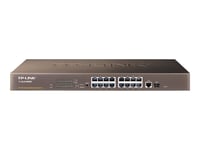 TP-Link Web Smart Switch TL-SL2218WEB - Commutateur - Géré - 16 x 10/100 + 1 x SFP + 1 x 10/100/1000 - Montable sur rack