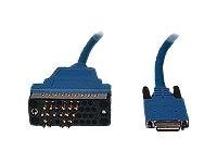 Cisco - V.35-Kabel (Dte) - Smart Seriell (Hane) Till M/34 (V.35) (Hane) - 3 M - Blå - För P/N: C1101-4Pltepwd, Isr4331-Pm20, Isr4351-Pm20, Isr4431-Pm20, Isr4451-Pm20, Spiad4321