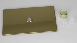 Varilight WDBD1S Matrix Faceplate Kit, screwless brushed brass, 1-gang