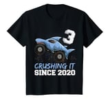 Youth Shark Monster Truck 3rd Birthday Boy Shirt, 3 Year Old 2020 T-Shirt
