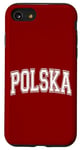 Coque pour iPhone SE (2020) / 7 / 8 Polska Pologne Varsity Style maillot de sport
