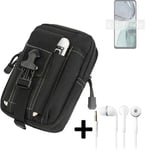 For Motorola Moto G62 5G Belt bag + EARPHONES big outdoor protection Holster cas