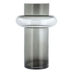 Lyngby Glas - Tube vase 40 cm smoke glass