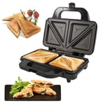 Deep Fill Sandwich Toaster Toastie Maker Non Stick Stainless Steel Machine 900w