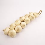 Meena Supplies 50cm Long Dozen 12x Hanging Onion Garlic a Rope String Artificial Fruit Vege (White)