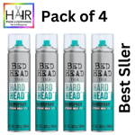 Tigi Bed Hard Head Hair Spray for extra strong Hold & Shine 385 ml - Pack of 4