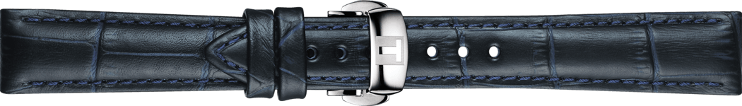 Tissot Klockarmband T099.207.16.047.00 / T600041858 Läder Blå 16mm