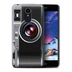 Phone Case for LG K8 2017/M200 Camera Vintage Transparent Clear Ultra Soft Flexi Silicone Gel/TPU Bumper Cover