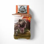 Jurassic World T Rex Single Duvet Cover Official Reversible 2in1 Bedding Set