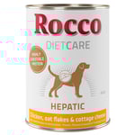 Rocco Diet Care Hepatic Kyckling med havremjöl och keso 400 g - Ekonomipack: 24 x 400 g