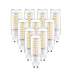COMY GU10 LED Bulb 10W Equivalent to 100W Halogen Bulbs, GU10 Energy Saving Light Bulbs 1000LM 360°Beam Angle, No Flicker, Non Dimmable, AC 220-240V, 10 Pack,Warm White