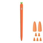 Touch Pen Silicone Case Ipad Stylus Nib Cover Protective Sleeve Orange For Apple Pencil 2