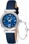 Just Cavalli JC1L332L0015 Curiosa Blå/Læder Ø30 mm