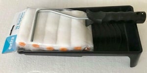 Harris Lynwood Mini Emulsion Roller & Tray Set 4" 12pc 10 Sleeve Mini Roller Kit