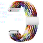 20 mm flätad sololoop för Garmin Vivoactive 5/3/3 musikbandarmband för Garmin VivoMove3/Trend/Sport Venu SQ/SQ2/2plus-rem rainbow rainbow 20mm