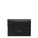 Radley Black Trifold Purse Small Flapover Smooth Leather Womens Crest RRP £59