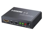 NÖRDIC HDMI 2.0 ARC 4K 60Hz HDR Extractor YUV4:4:4 HDMI input till HDMI SPDIF R/L och AUX output ARC Konvertare