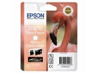 Epson T0870 - 2-pack - 11.4 ml - glättat - original - blister - bläckoptimeringskassett - för Stylus Photo R1900