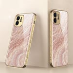 iPhone 13 Pro Max Lyx glas-skal guld barock elegant rosa rokoko Guld one size