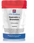QUERCETIN + BROMELAIN 30 Tablets, 1 Months Trial Pack, by Vita Pharma, TAKE ONE