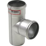EuroPipe 82 x 82 x 87,5° grenrör rostfritt AISI 304 EN1.4301