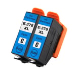 2 Cyan XL Ink Cartridges for Epson Expression Photo XP-8500 & XP-8600