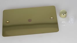 Varilight WFVD1 Matrix Faceplate Kit, ultraflat polished brass, 1-gang