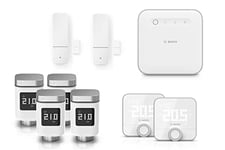 Bosch Smart Home Heating Set, 4x radiator thermostat II, 2x room thermostat II, 2x door/window contact II, 1x controller II