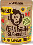 Naked Vegan Protein Powder Super Blend 1kg - 57 Servings Unsweetened, with Vital