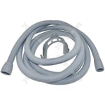 Universal Dishwasher Washing Machine Outlet Drain Hose and Hook 4 Meter Length 2