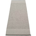 Pappelina Edit Teppe Charcoal / Warm Grey Stone Metallic, 70x200 cm Polyester