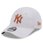 New Era essential 9FORTY cap NY Yankees – white/toffee - infant