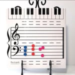 Magnetic Dry Erase Board Note Reading Borad For Music Lessons Piano Teacher